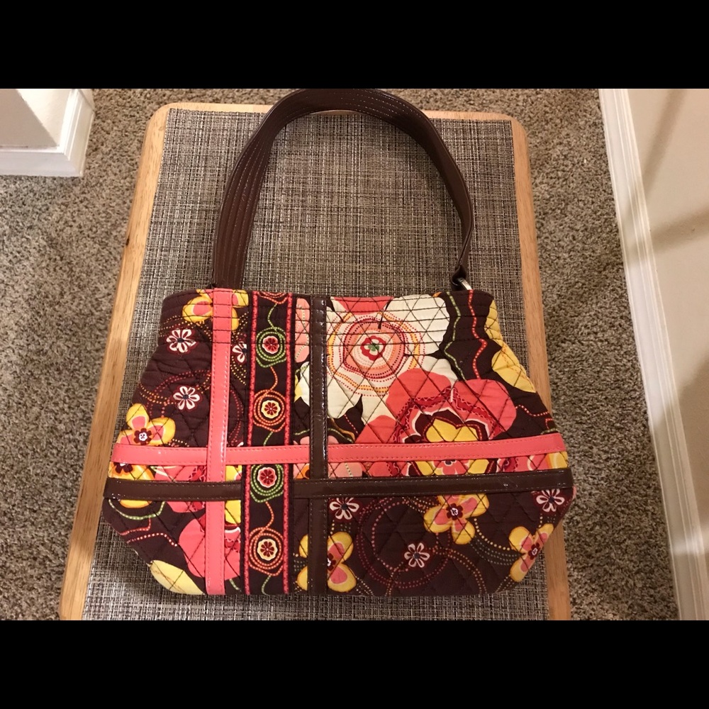 Vera Bradley Buttercup Leather Strap Purse